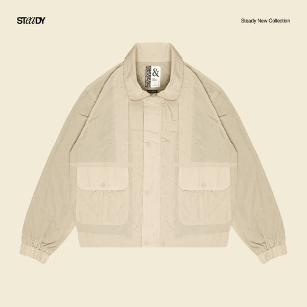 Jack Windbreaker Jacket - Beige