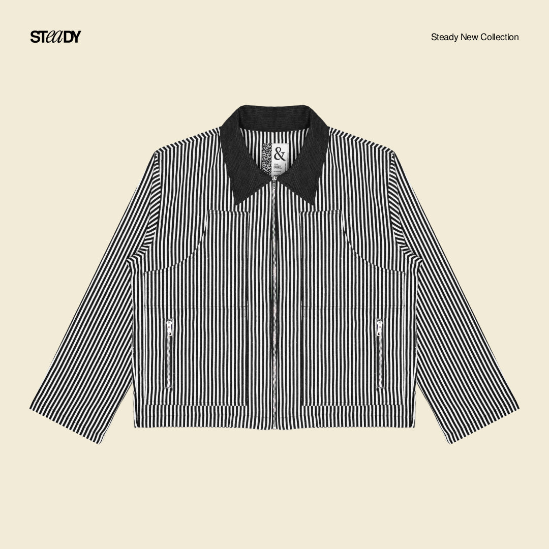 Voight Carpenter Jacket - Black Stripe
