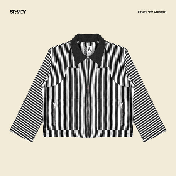 Voight Carpenter Jacket - Black Stripe