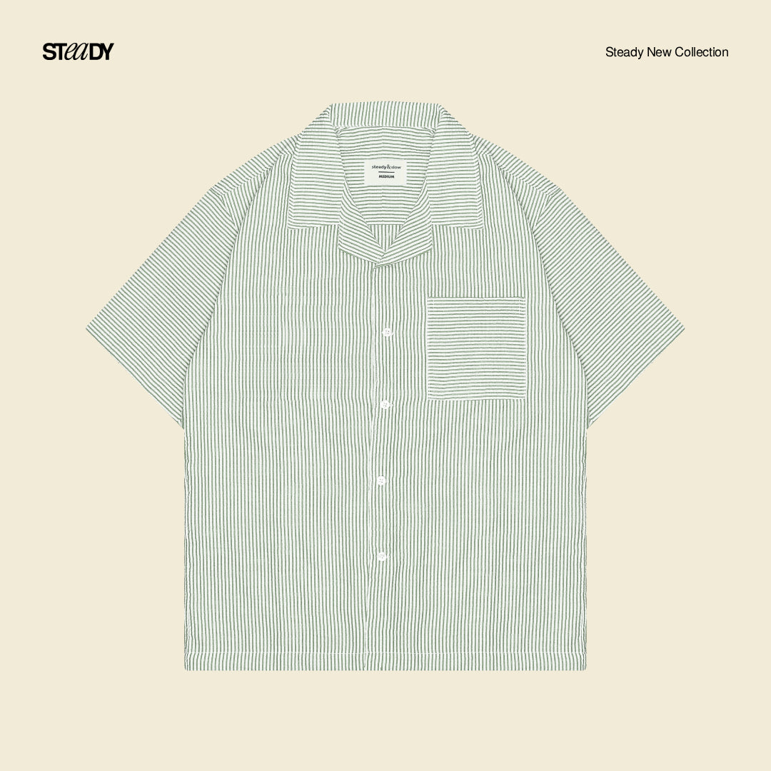 Vacation Crinkle Shirt - Sage