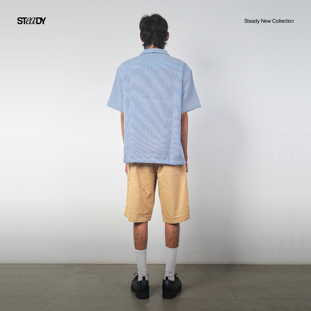 Vacation Crinkle Shirt - Navy