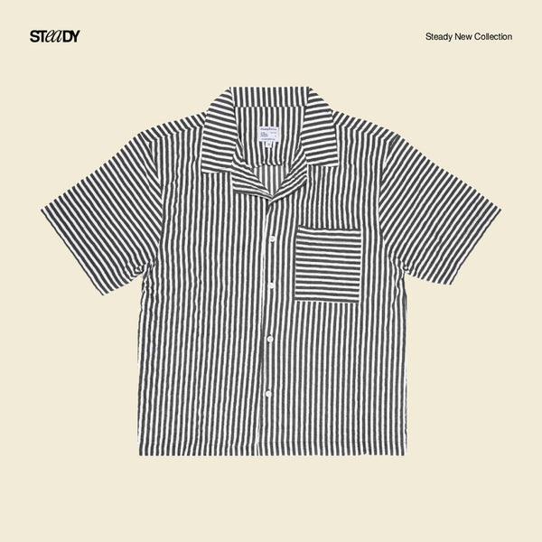 Vacation Crinkle Shirt - Black