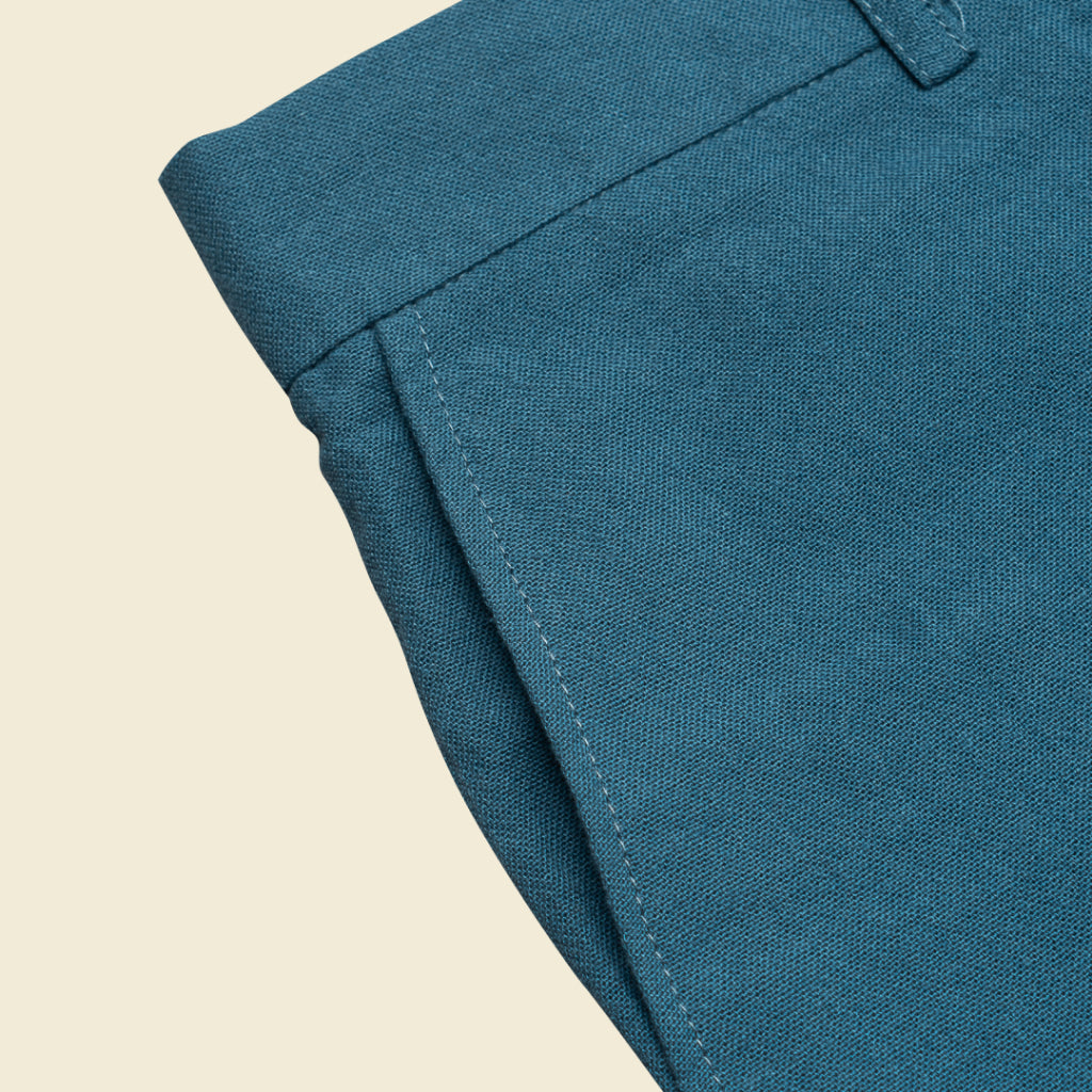 Linen Short - Navy
