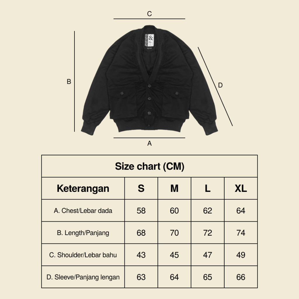 Campbell Canvas Cardigan - Black