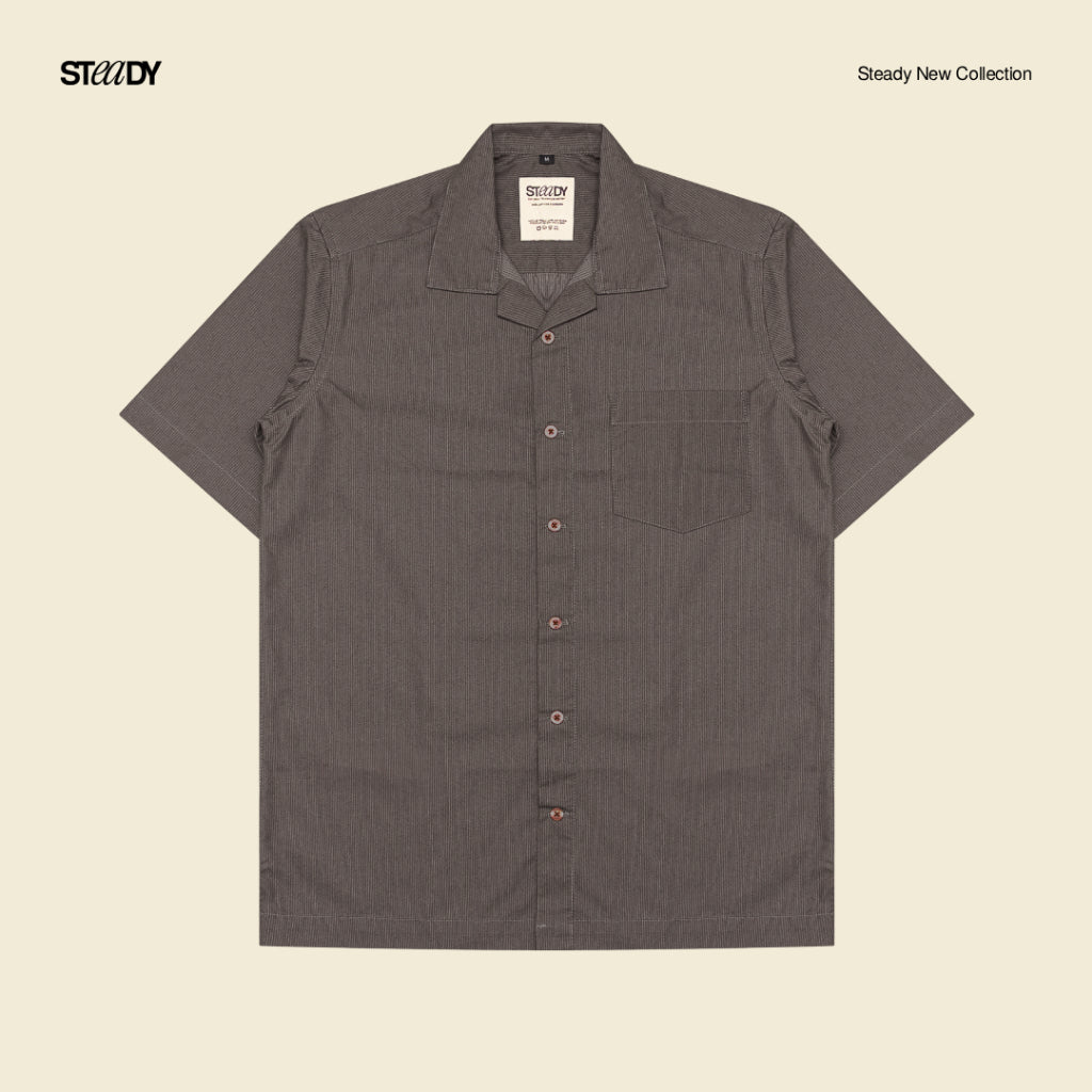Carter Bowling Shirt - Brown