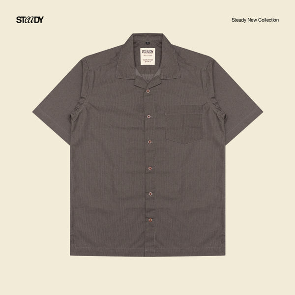 Carter Bowling Shirt - Brown