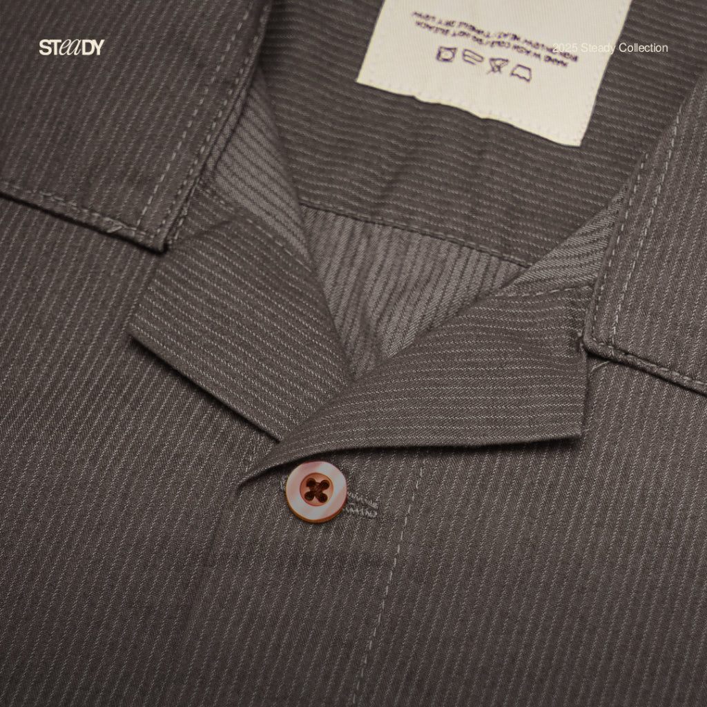 Carter Bowling Shirt - Brown