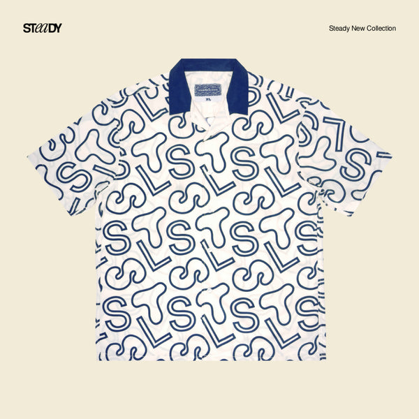 Vacation Pattern Shirt - Navy