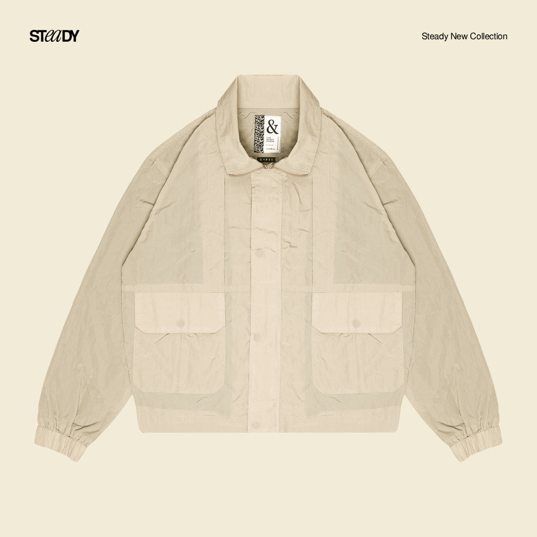 Jack Windbreaker Jacket - Beige