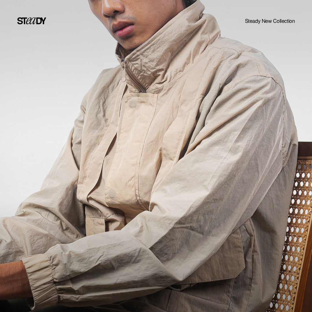 Jack Windbreaker Jacket - Beige