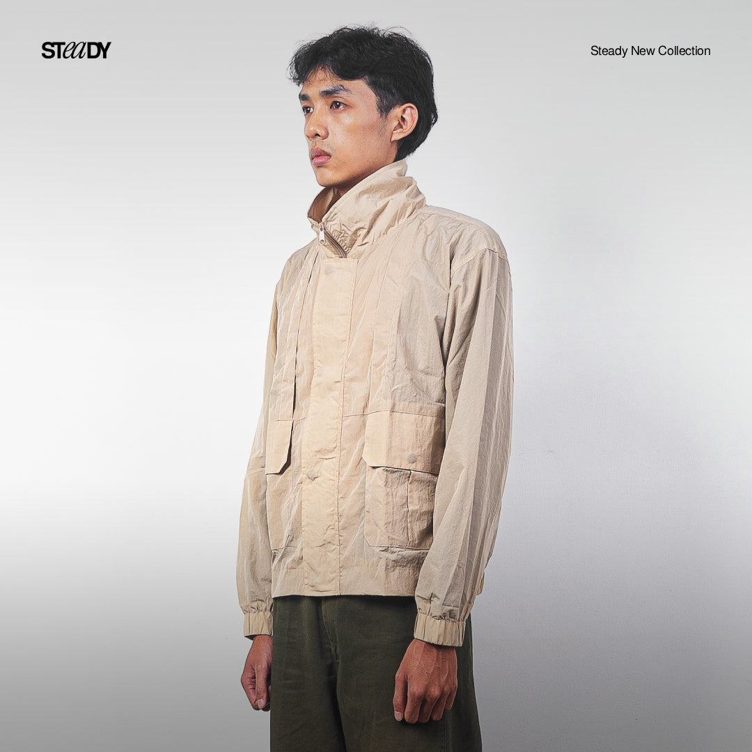 Jack Windbreaker Jacket - Beige
