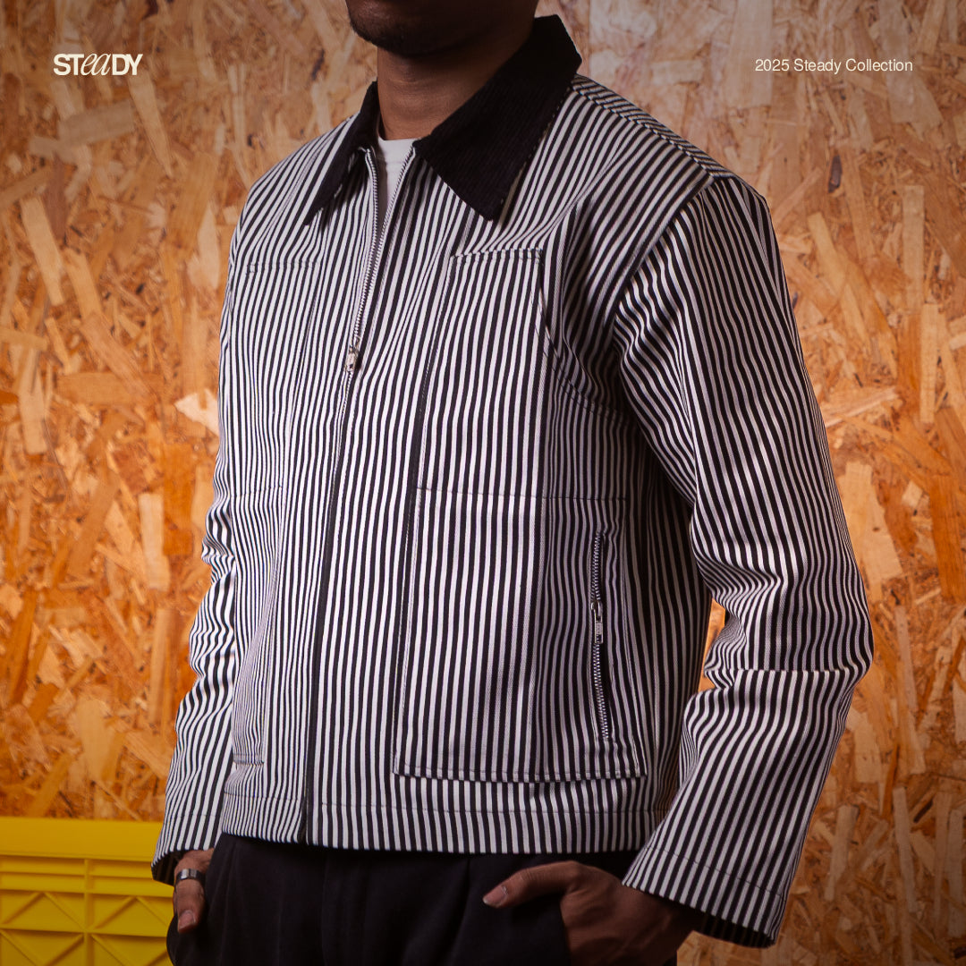 Voight Carpenter Jacket - Black Stripe