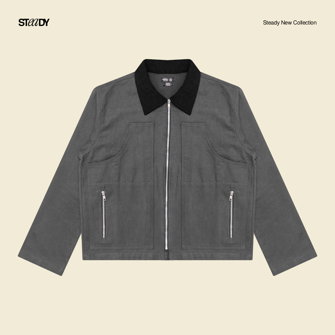 Voight Carpenter Jacket - Dark Grey