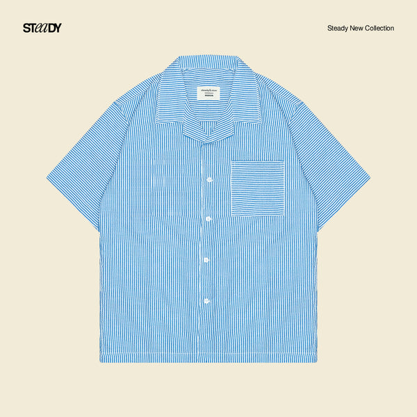 Vacation Crinkle Shirt - Navy