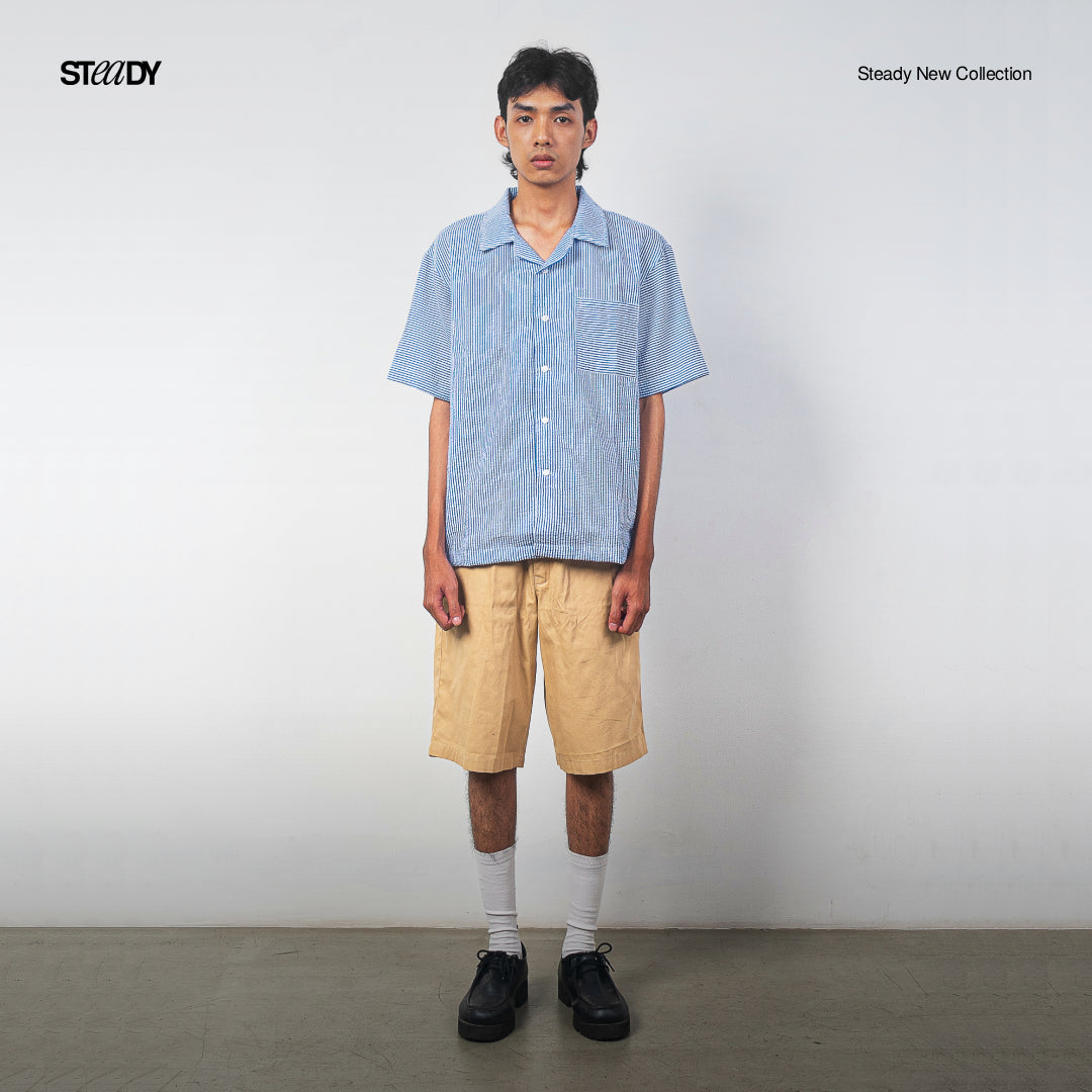 Vacation Crinkle Shirt - Navy