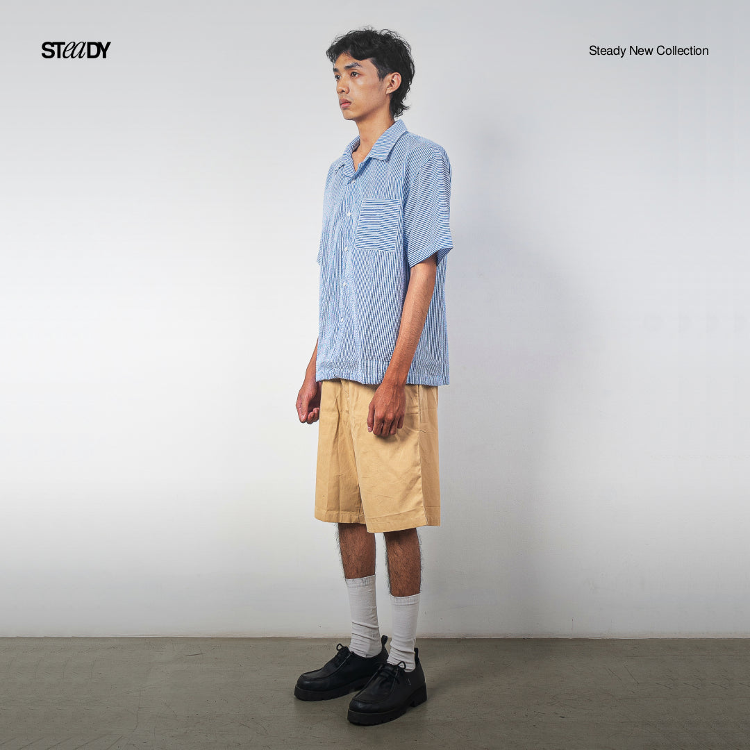 Vacation Crinkle Shirt - Navy
