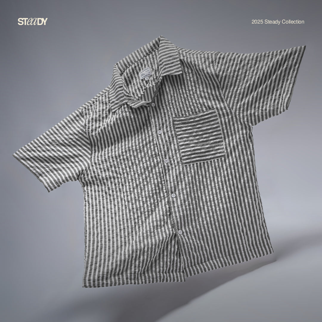 Vacation Crinkle Shirt - Black
