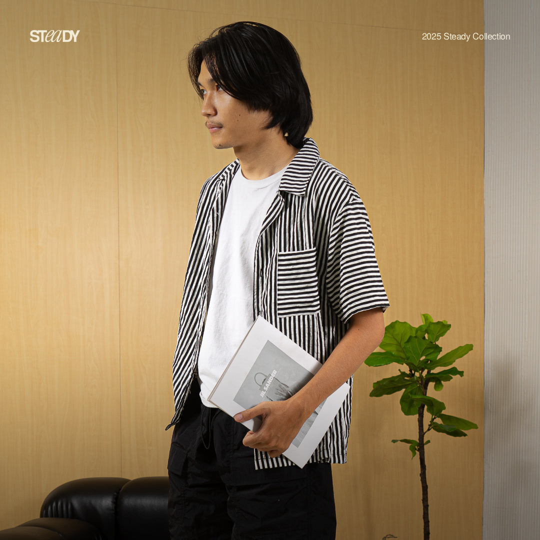 Vacation Crinkle Shirt - Black