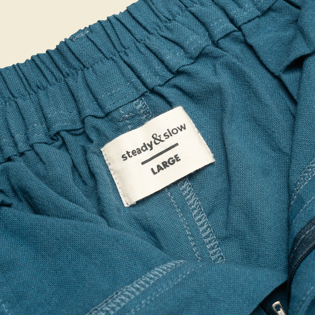 Linen Short - Navy