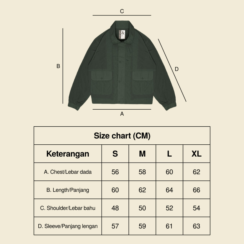 Jack Windbreaker Jacket - Beige