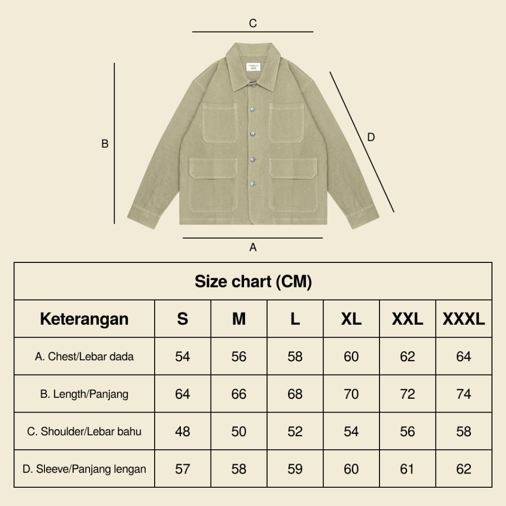 Linen Pocket Overshirt - Brown